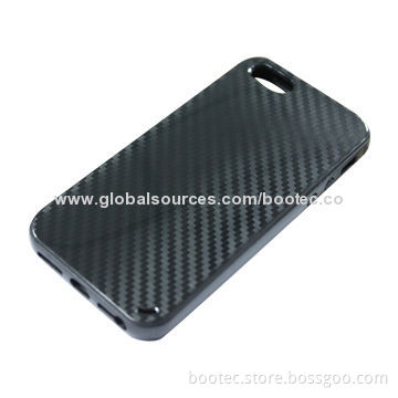 Hot-sale TPU Case for iPhone 5S, Carbon Pattern, Golden, Black, White